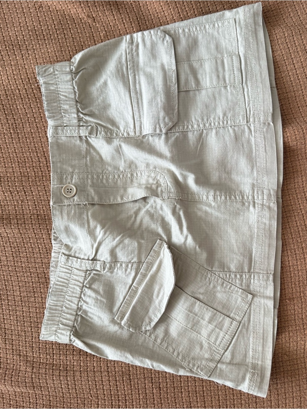 Khaki Cargo Mini Skirt